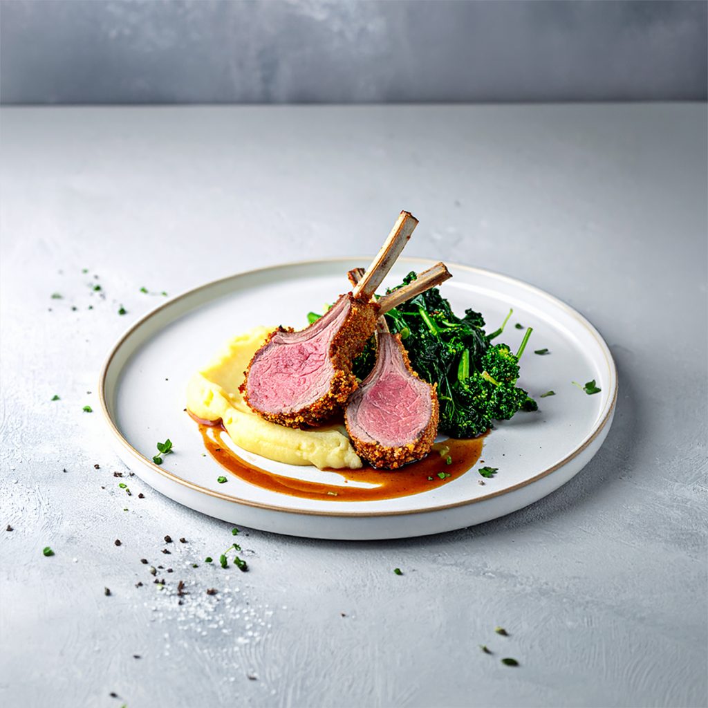 Milanese Costoletta alla Milanese mit Zitronen-Rucola-Salat
